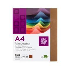 Cartulina liderpapel a4 180g/m2 marron paquete de 100 hojas - Imagen 3