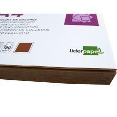 Cartulina liderpapel a4 180g/m2 marron paquete de 100 hojas - Imagen 5