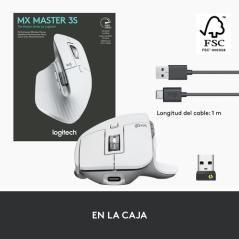 Logitech MX Master 3S ratón mano derecha RF inalámbrica + Bluetooth Óptico 8000 DPI - Imagen 8