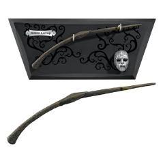 Replica the noble collection harry potter varita en expositor con mascara bellatrix lestrange - Imagen 1