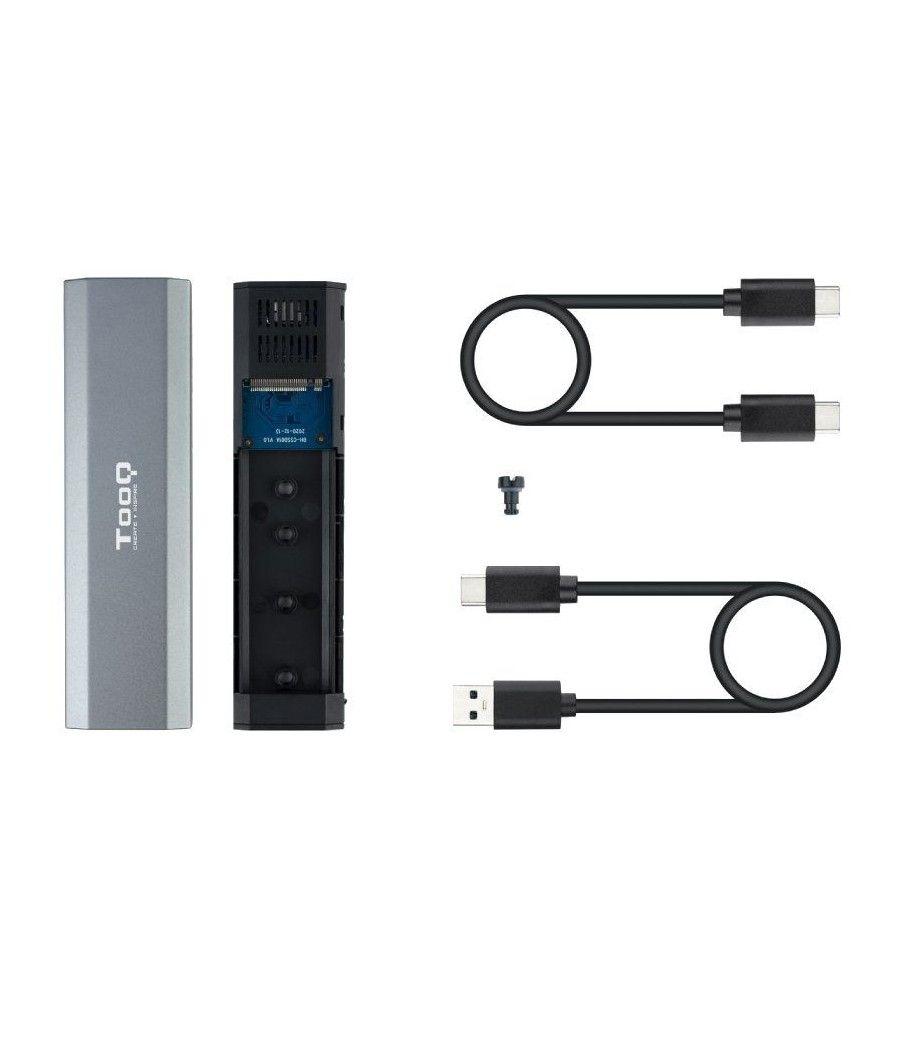 Caja externa para disco ssd m.2 nvme tooq tqe-2223g/ usb 3.2/ sin tornillos - Imagen 2