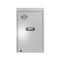 Taquilla metálica simonlocker 2 puertas con cerradura respiradero y etiquetero gris/gris 1800x500x300 mm - Imagen 2