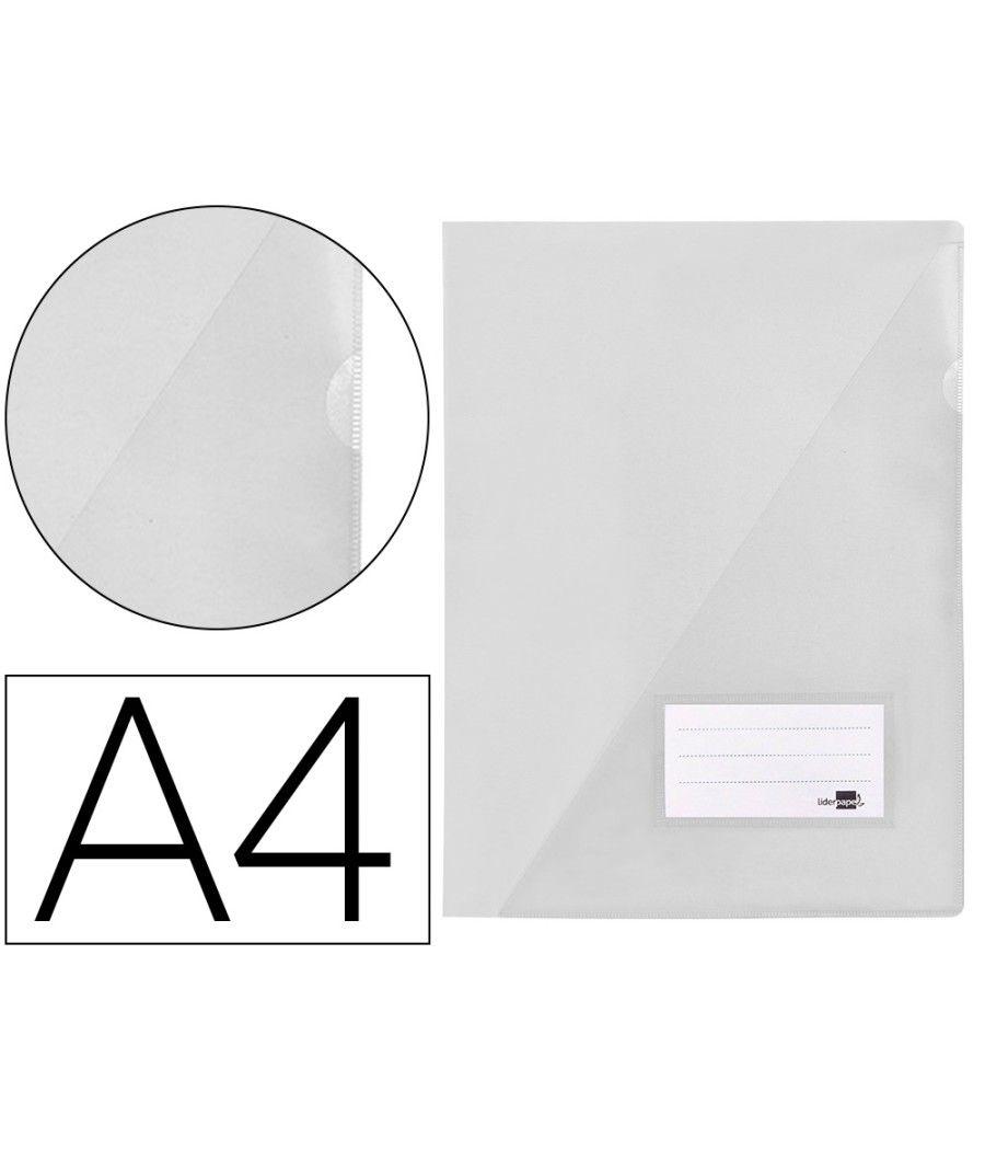 Carpeta liderpapel dossier a4 uñero transparente pack 10 unidades - Imagen 1