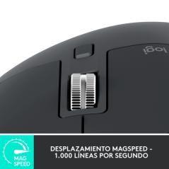 Logitech MX Master 3S ratón mano derecha RF inalámbrica + Bluetooth Óptico 8000 DPI - Imagen 3