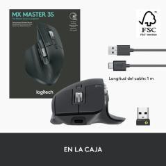 Logitech MX Master 3S ratón mano derecha RF inalámbrica + Bluetooth Óptico 8000 DPI - Imagen 8