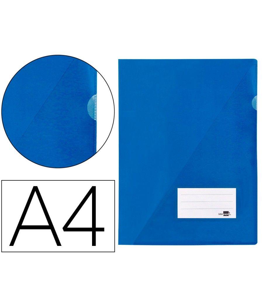 Carpeta liderpapel dossier a4 uñero azul pack 10 unidades - Imagen 1