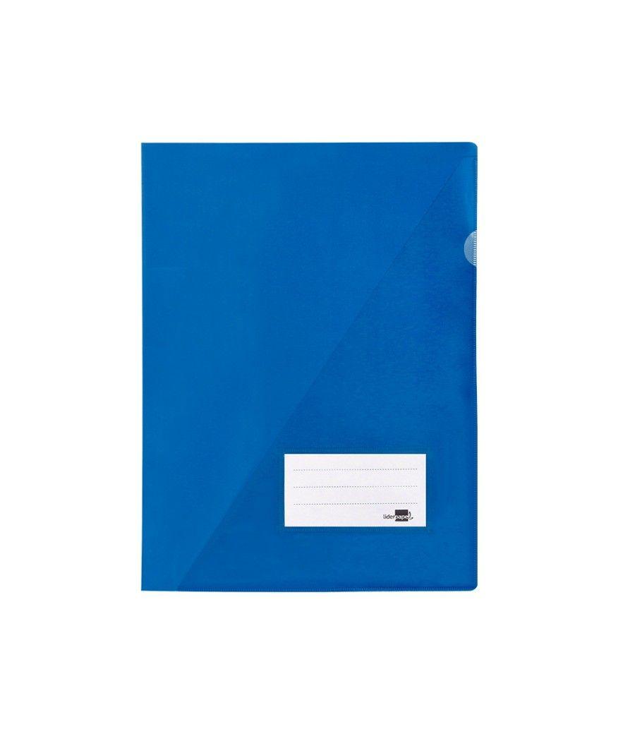 Carpeta liderpapel dossier a4 uñero azul pack 10 unidades - Imagen 2