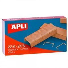 Apli grapas 22/6-24/6 galvanizadas cobre -caja de 1000 -10u- - Imagen 1