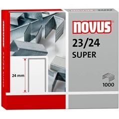 Novus grapas super 23/24 para grapadoras de gruesos -caja de 1000- - Imagen 1