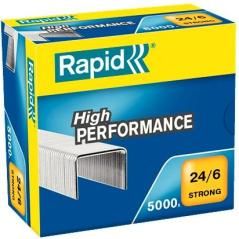Rapid grapas strong 24/6 galvanizada caja de 5000 pack 5 unidades - Imagen 1