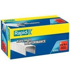 Rapid grapas 24/8+ sÚper strong galvanizada caja de 5000 - Imagen 1