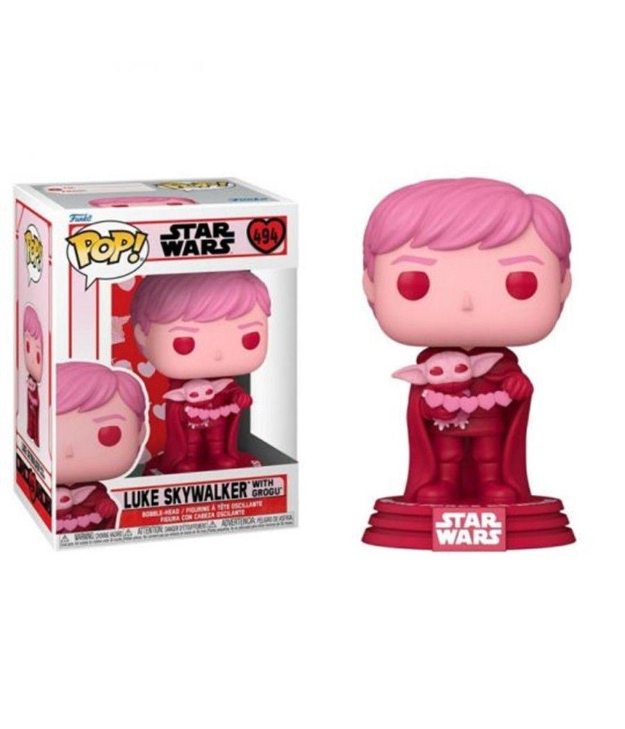 Funko pop star wars the mandalorian san valentín luke skywalker & grogu 60125 - Imagen 1