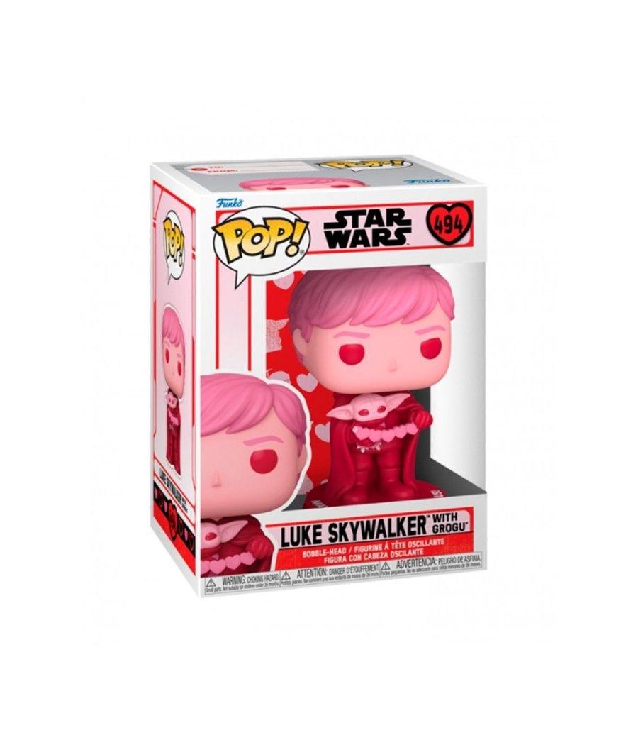 Funko pop star wars the mandalorian san valentín luke skywalker & grogu 60125 - Imagen 3