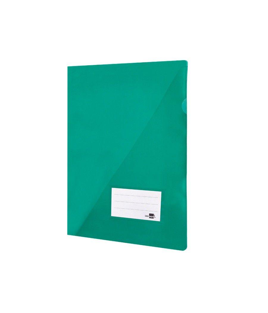 Carpeta liderpapel dossier a4 uñero verde pack 10 unidades - Imagen 3