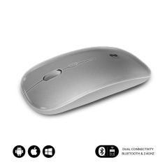Subblim Dual Flat Mouse Ratón Inalámbrico Bluetooth 1600DPI Gris