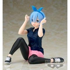 Figura banpresto re zero starting life in another world relax time rem training - Imagen 1