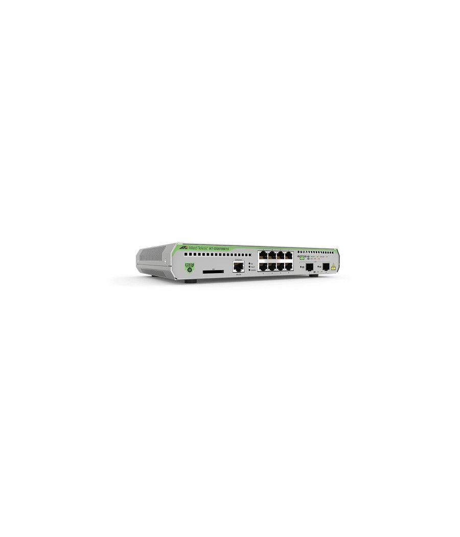 Allied Telesis AT-GS970M/10-50 Gestionado L3 Gigabit Ethernet (10/100/1000) Energía sobre Ethernet (PoE) 1U Negro, Gris - Imagen