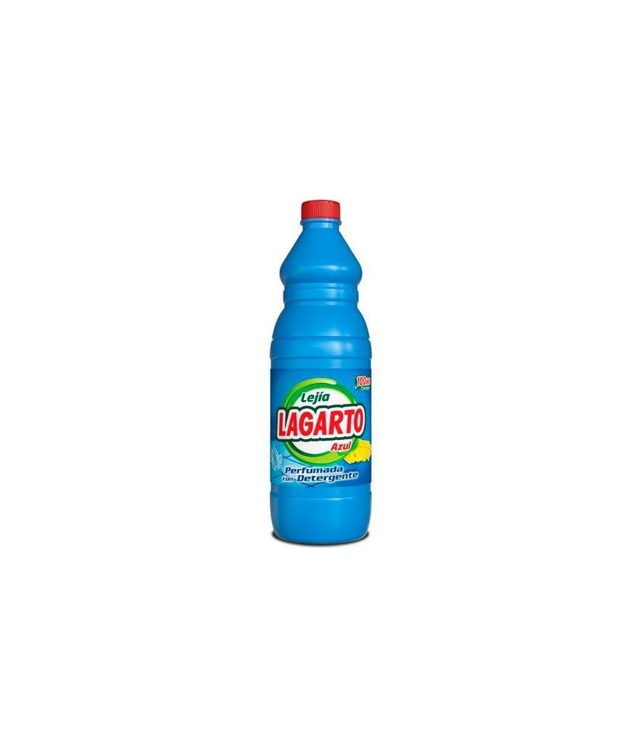 Lagarto lejÍa perfumada azul con detergente botella 1500ml - Imagen 1