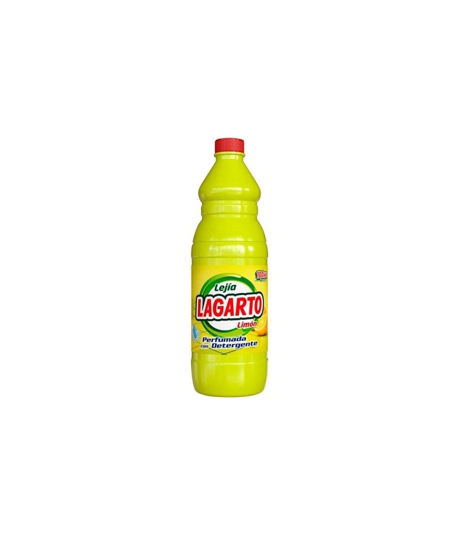 Lagarto lejÍa perfumada limÓn con detergente botella 1500ml - Imagen 1