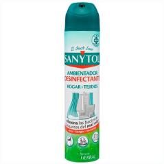 Sanytol ambientador desinfectante frescor herbal hogar y tejidos spray 300ml - Imagen 1