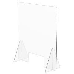 Mampara de protecciÓn sobremesa 850x750mm metacrilato 2,5mm transparente - Imagen 1