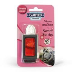Vinfer ambientador membrana coche campero car fragances difusor   recambio frutos rojos