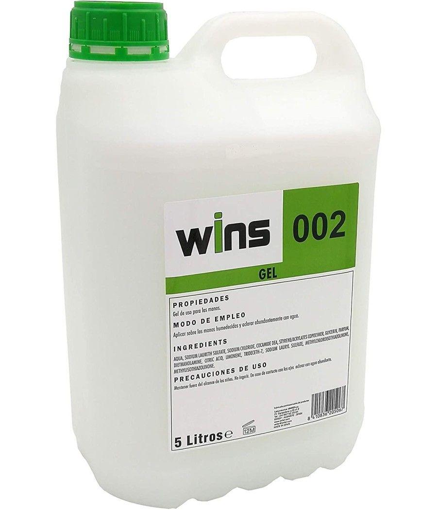 Vinfer gel de manos wins 002 dermo ph6 blanco -garrafa 5l- - Imagen 1