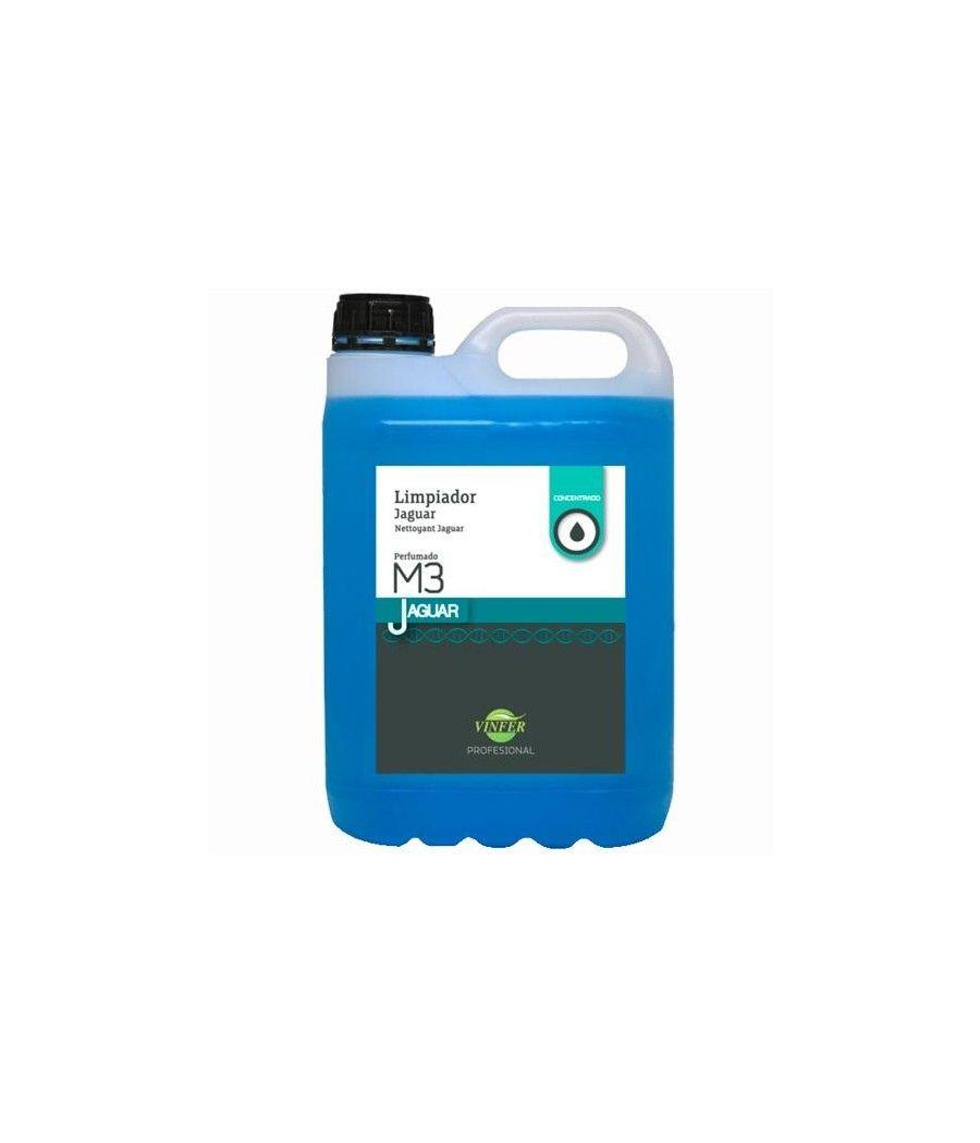 Vinfer limpiador higienizante lÍquido jaguar m3 perfumado concentrado azul garrafa 5l - Imagen 1