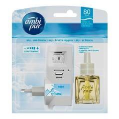 Ambipur ambientador eléctrico difusor   recambio aire fresco 21,5ml