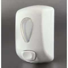 Dispensador jabon / hidroalcohol lavamanos rellenable mod. javea 0,9l abs blanco - Imagen 1