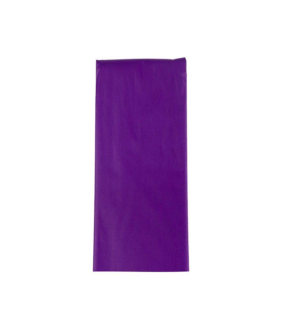 Papel seda liderpapel 52x76cm 18g/m2 bolsa de 5 hojas violeta - Imagen 3