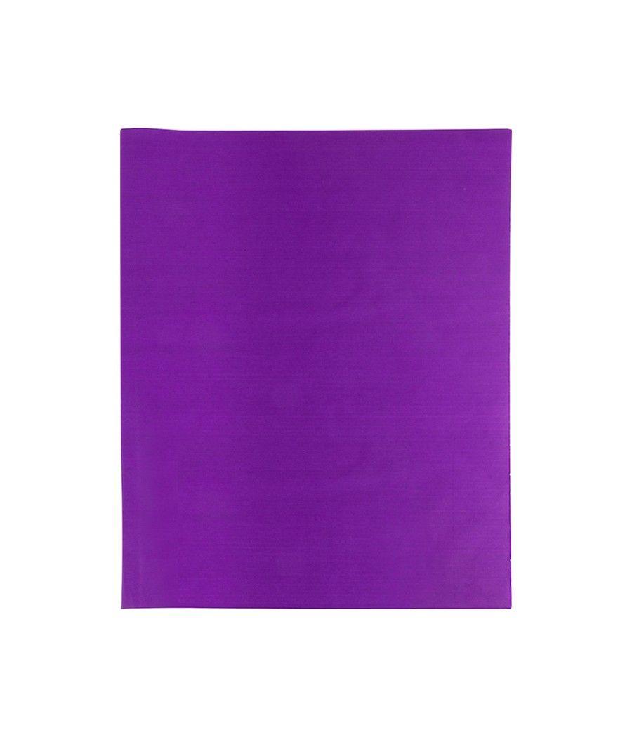 Papel seda liderpapel violeta 52x76 cm 18 gr -paquete de 25 hojas - Imagen 3