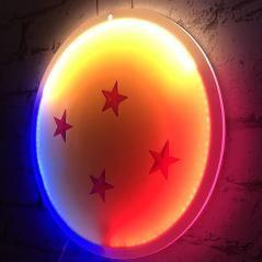Bola de dragon mural neon 30 cm dragon ball z - Imagen 3