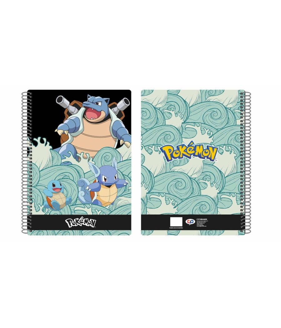 Cuaderno folio cyp brands 80 hojas pokemon squirtle - Imagen 1