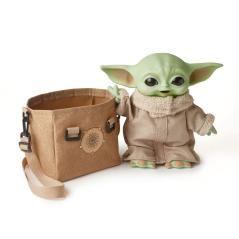 Peluche electronico con bandolera mattel star wars the mandalorian the child baby yoda 28 cm - Imagen 3