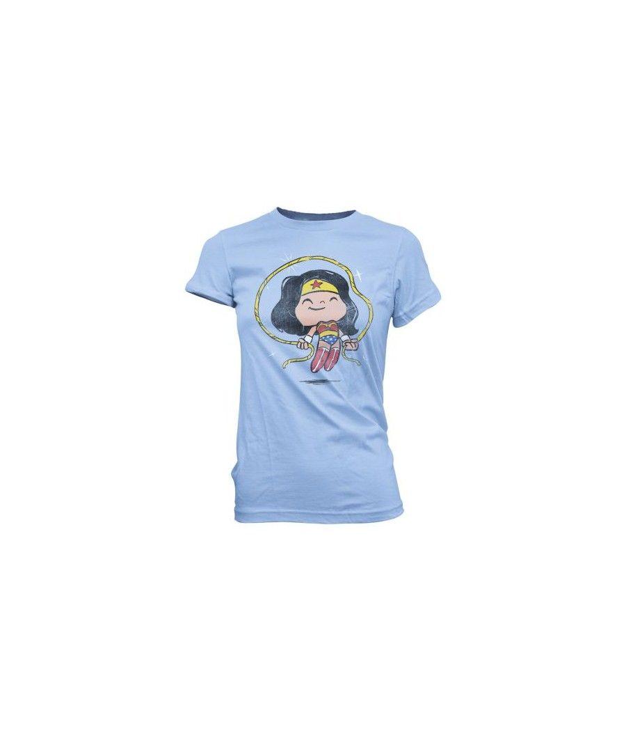 Camiseta funko pop super cute tee dc wonder woman con cuerda talla l niña 23301 - Imagen 1