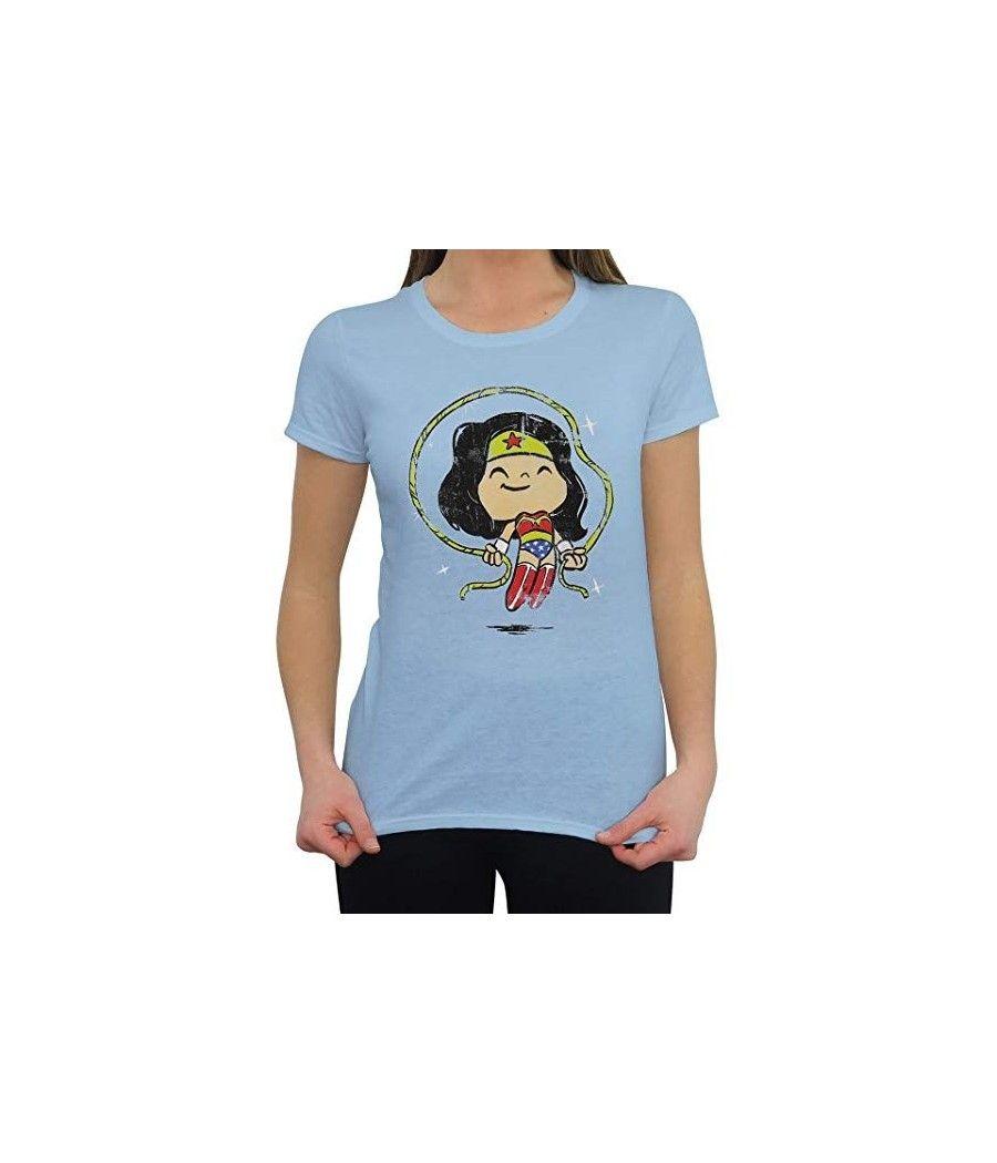 Camiseta funko pop super cute tee dc wonder woman con cuerda talla l niña 23301 - Imagen 2