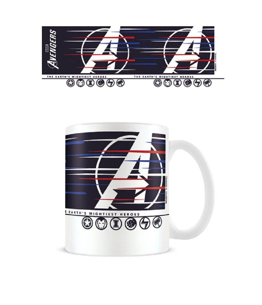 Taza de desayuno pyramid marvel avengers los vengadores logo - Imagen 1