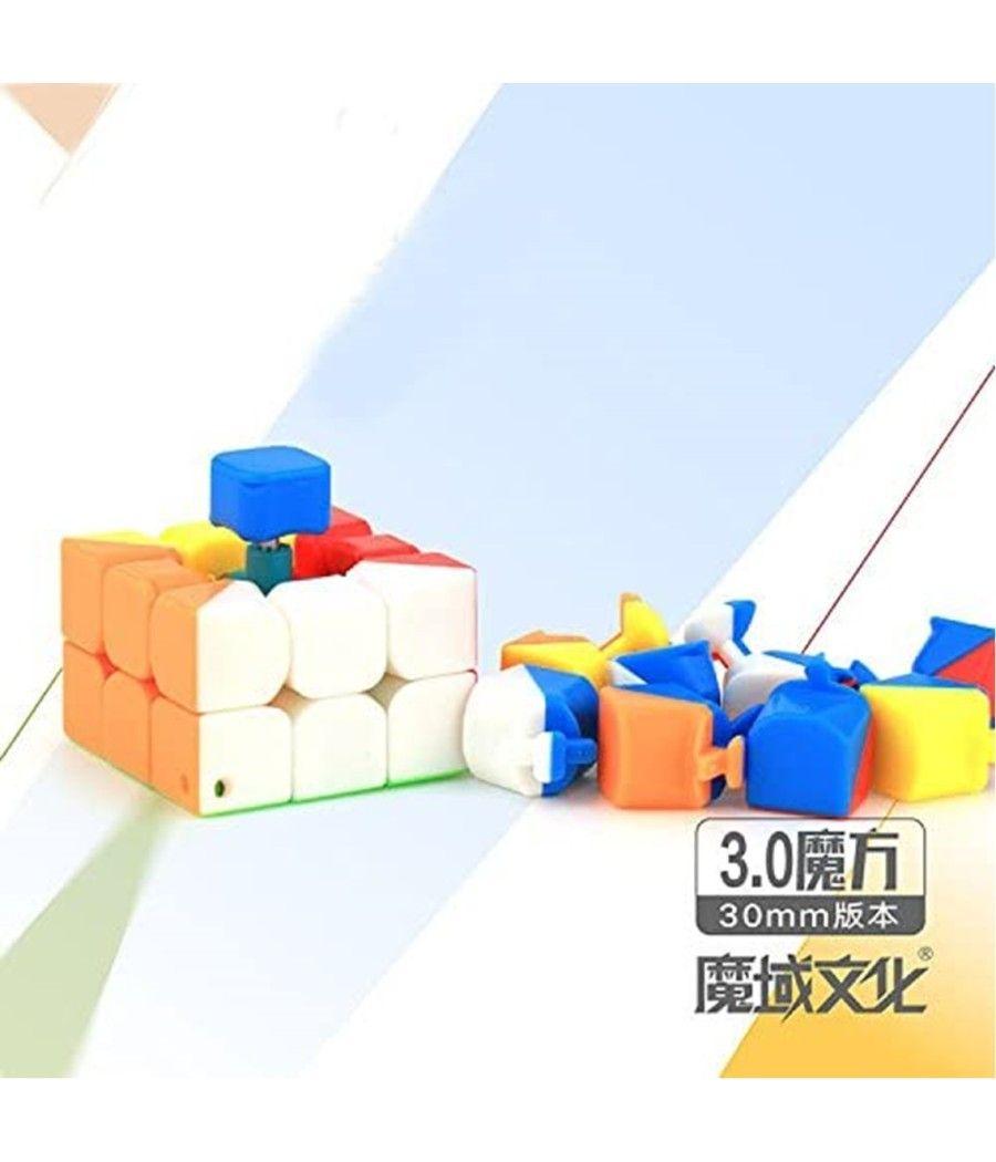 Llavero cubo de rubik moyu meilong 3x3 stickerless - Imagen 3