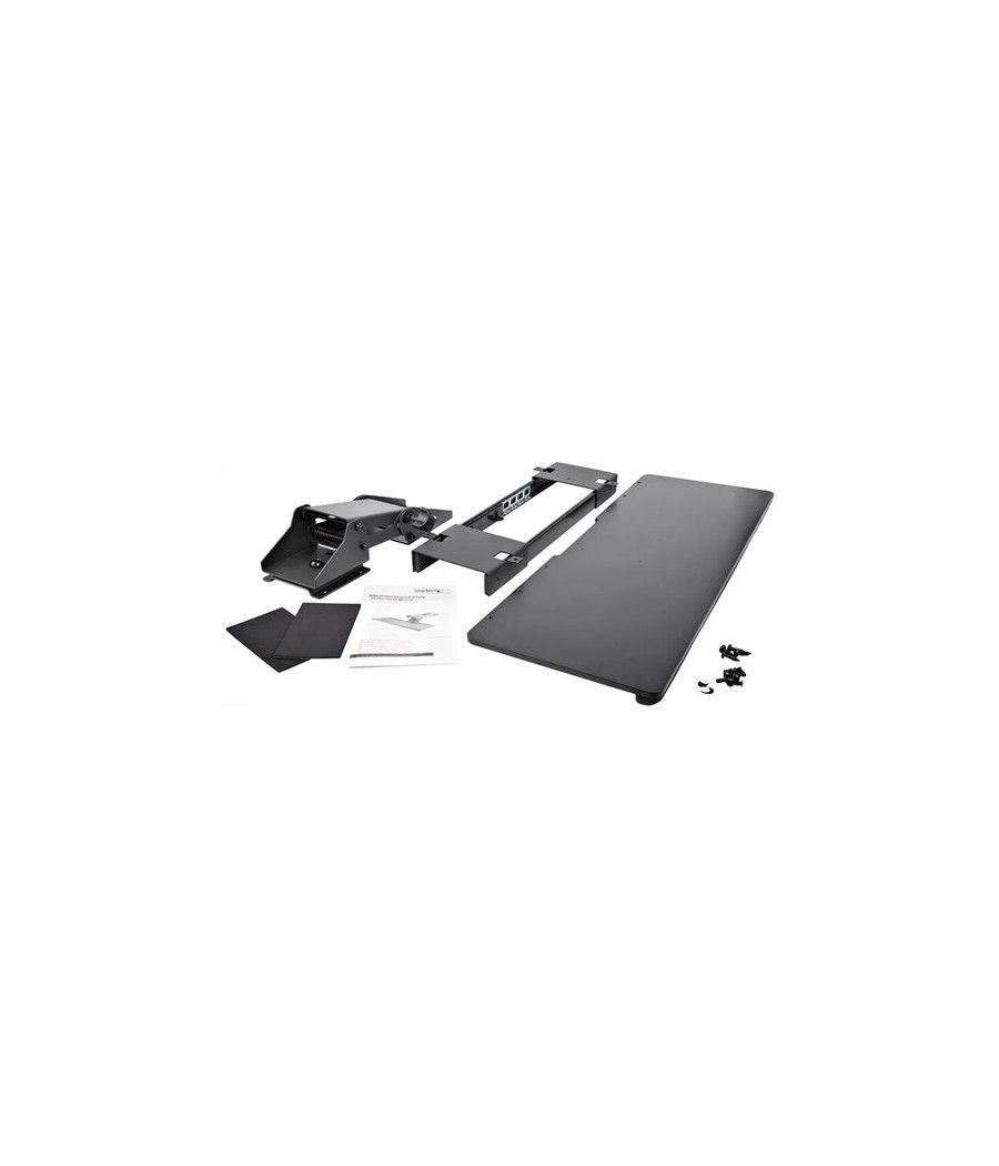 StarTech.com Bandeja Ajustable para Soporte de Teclado de Instalación Bajo  el Escritorio - 67cm de Ancho Negro