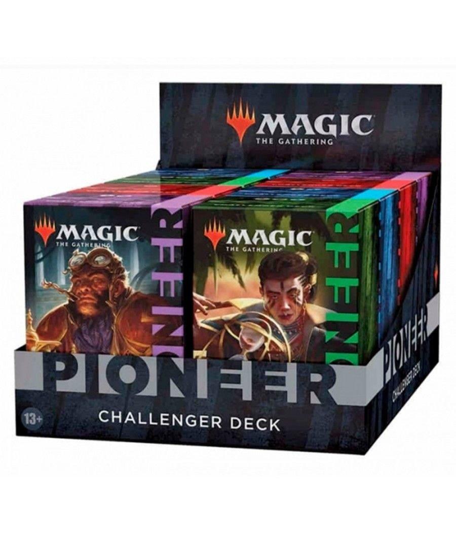 Juego de cartas caja de sobres wizards of the coast magic the gathering pioneer challenger deck display 8 mazos inglés - Imagen 
