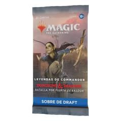 Juego de cartas wizards of the coast magic the gathering battle for baldurs gate sobres draft 1 unidad español - Imagen 1