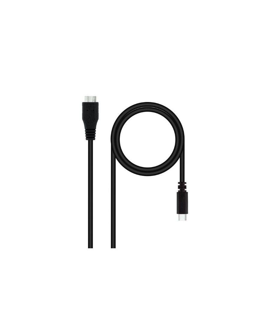 Cable conexion usb-c/m-micro b/m 3.0 tipo m-m 1m nanocable - Imagen 1