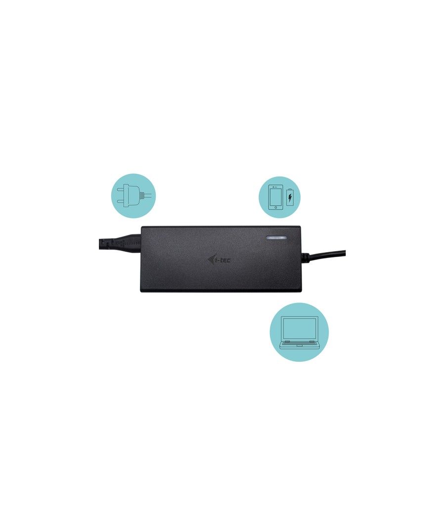 i-tec Metal USB-C Nano Dock HDMI/VGA with LAN + Universal Charger 77 W - Imagen 8