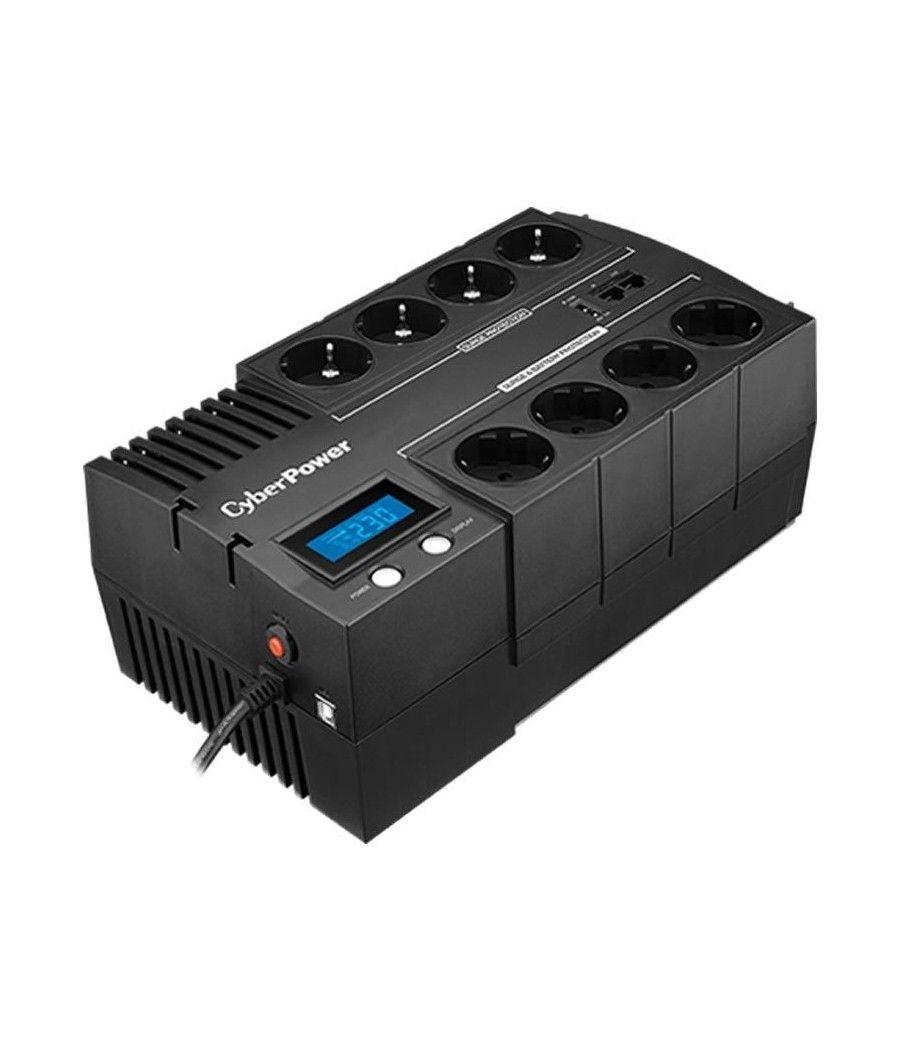 Sai línea interactiva cyberpower br1000elcd/ 1000va-600w/ 8 salidas/ formato bloque