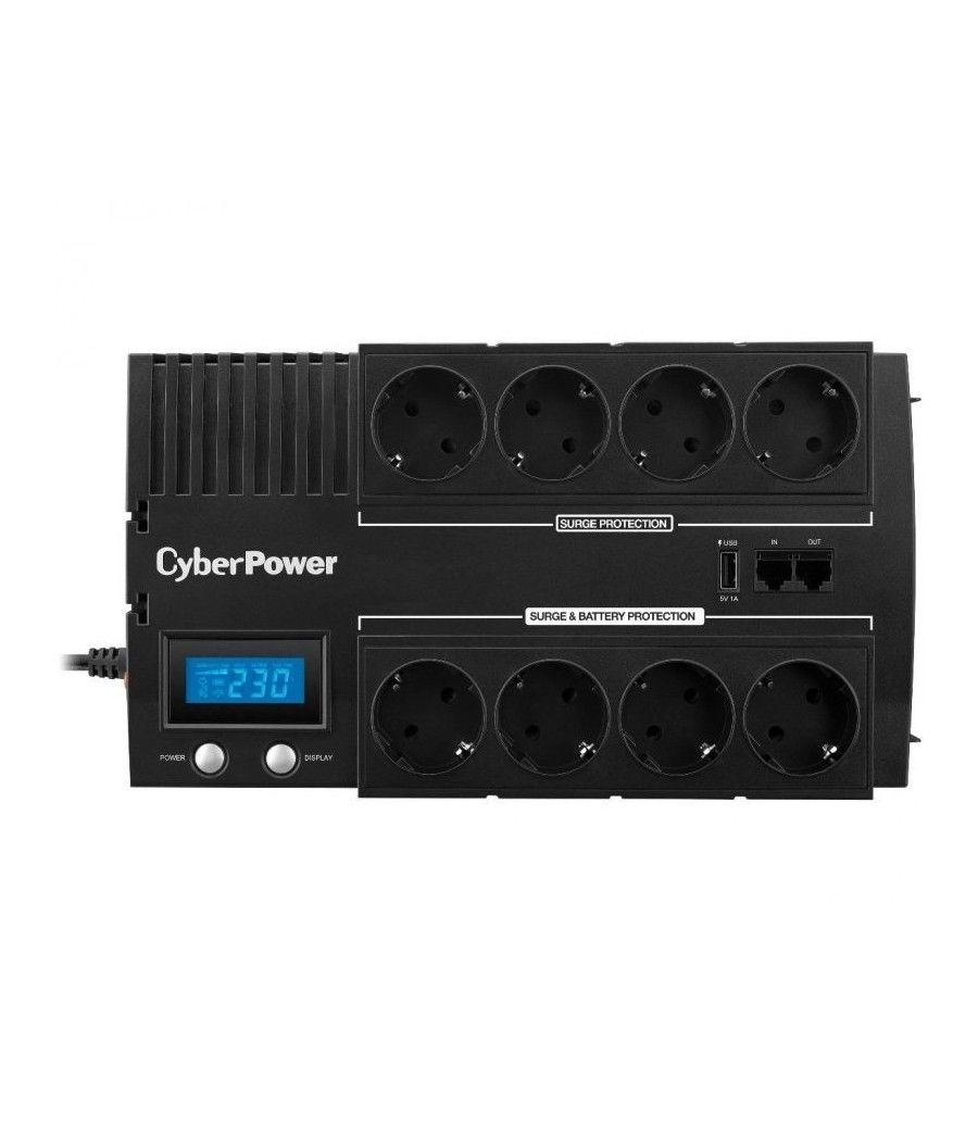 Sai línea interactiva cyberpower br1200elcd/ 1200va-720w/ 8 salidas/ formato bloque