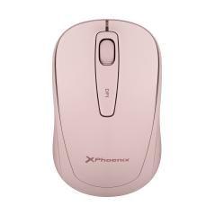 Phoenix m250 ratón inalámbrico 2.4 ghz receptor usb hasta 1600 dpi compatible con pc mac portátil color rosa