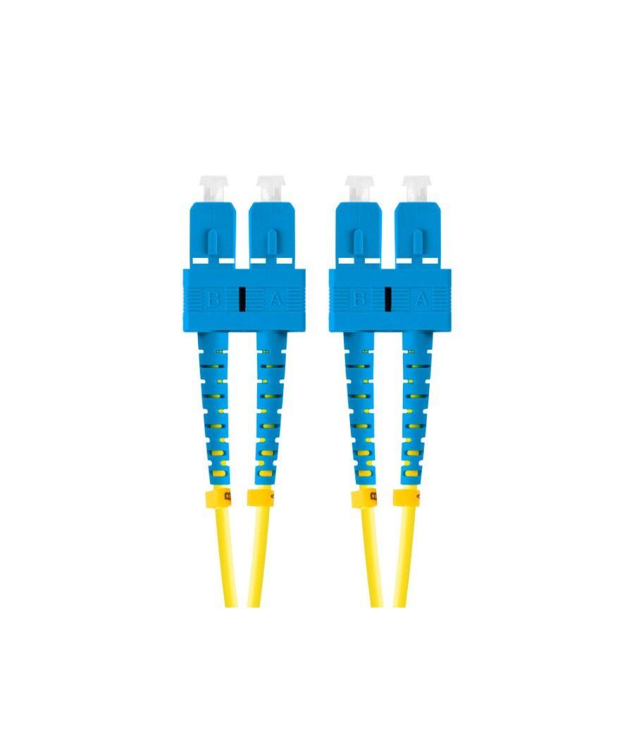 Latiguillo fibra 2m lanberg mono sc/upc-sc/upc duplex g657a1 lszh amarillo