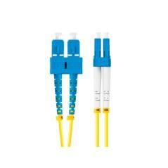 Latiguillo fibra 1m lanberg mono sc/upc-lc/upc duplex g657a1 lszh amarillo