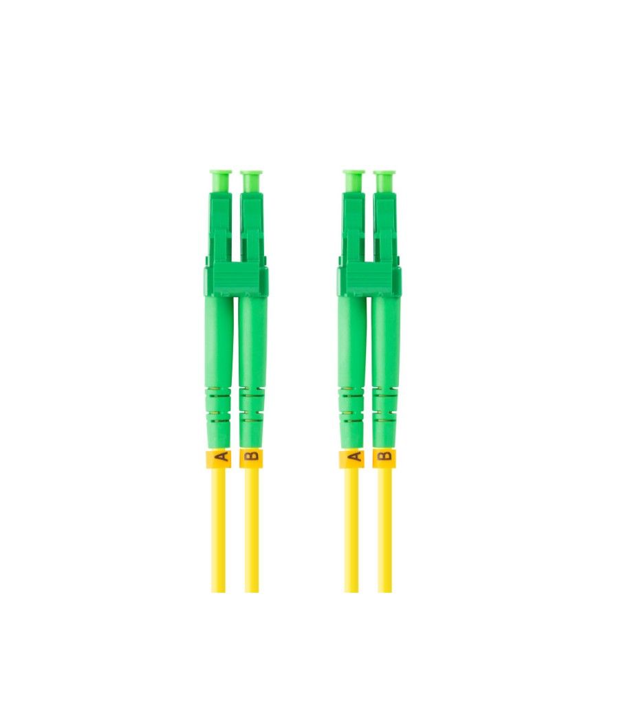 Latiguillo fibra 2m lanberg mono lc/apc-lc/apc duplex g657a1 lszh amarillo